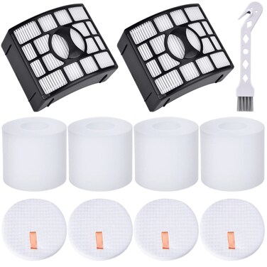 Filter Replacement for Shark Rotator DuoClean Lift-Away NV601 NV700 NV771 UV700 ZU701 Zero-M Speed Upright Vacuum Cleaner, 2 HEPA Filters, 4 Foam &amp; Felt Filters, Compare to Part # XFF600 &amp; XHF600
