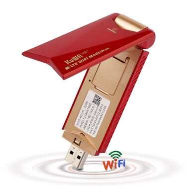 4G LTE USB Modem Dongle Router with WiFi Hotspot, 4G Modem Wireless WiFi Hotspot Router with SIM Card Slot Unlocked Portable for AT&amp;T/T-Mobile in USA/CA/MX