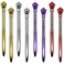 Maydahui 24 PCS Crown Ballpoint Pen Retractable Crystal Quicksand Pens Novelty Bling Pen Black Ink for Girls Party School