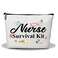 Makeup Bag, Nurse Practitioner Travel Makeup Organizer Bag, Nurse Survival Kit, Portable Toiletry Makeup Pouch, Storage Makeup Zipper Bag, Appreciation Gift for Women Nursing Students -03