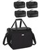 MONSTINA Professional Hairdressing Bag with 4 small bag, Toiletry Travel Bag, Cosmetics Beauty Hairdresser Bag with Shoulder Strap, Hair Makeup Salon Organizer Bag for Barber Insulation Material