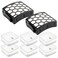 (8 Pack) 2 Hepa Filters + 6 Foam Filters Compatible With Shark LA502, LA322, LA702, LA502, LA301, LA300, LA455, LA702 Rotator Lift-Away ADV DuoClean PowerFins Upright Vacuum Replacement Filter