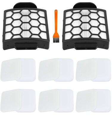 14 Pack Replacement Filter Kit for Shark ZU62 ZU60 Navigator Zero-M Self-Cleaning Brushroll Pet Pro Upright Vacuum - Compatible with ZU62C NV150 NV151 NV251 NV255 - Includes Parts 1238FT60 1239FT60