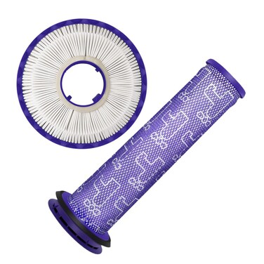 AMSAMOTION 1 Pack Post Filters + 1 Pack Pre Filters Replacement for Dyson DC65 DC66 DC41 UP13 UP20 Animal, Multi Floor and Ball Vacuums, Compare to Part #920769-01&amp;920640-01