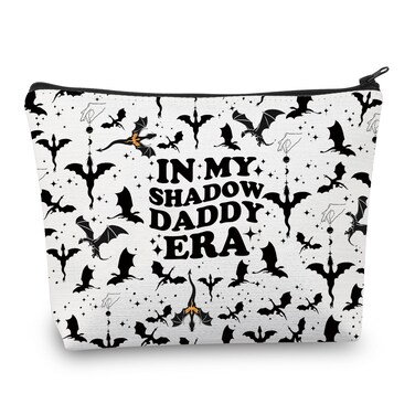 BDPWSS Fourth Wing Makeup Bag Xaden Riorson Gift In My Shadow Daddy Era Gift Dragon Rider Gift Pedro P Fan Gift For Bookish (Shadow Daddy)