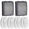 K4010 Filter Replacement for Kenmore DU2015,DU2012,K4010 Series Bagless Upright Vacuum Cleaner (2 HEPA Filter + 4 Foam Filter)