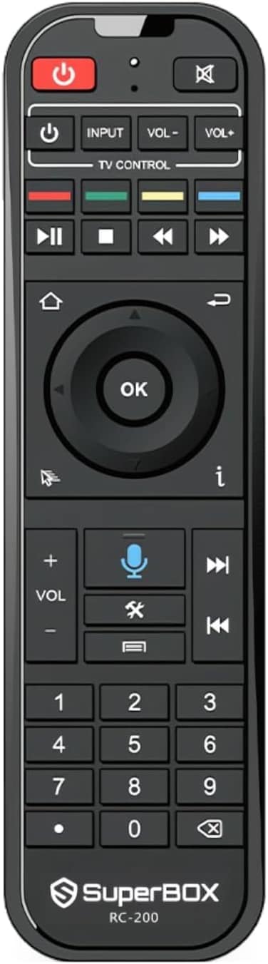 Generic Genuine Super Smart Box TV S5 Max Bluetooth Voice Remote Control - Works for S5 Max / S5 Pro/Elite Ultra