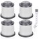Anewise PVF110 Filter Replacement for Black and Decker Pivot BDH2000PL BDH2020FLFH PHV1810 PHV1210 PHV1410 BDH1620FLFH Hand Vacuum, Part # PVF110, 4 Pack