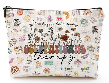 XYZONE Occupational Therapy Gifts,Therapist Occupational Therapy Makeup Bag Zipper Pouch Travel Toiletry,Therapist Gifts,Ot Gifts,Gifts For Occupational Therapy