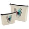 1P1K Makeup Bag For Women, Red and Blue Spider, 2Pcs Cosmetic Bags, Pencil Case