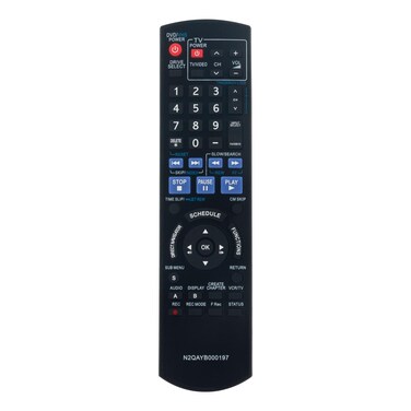 N2QAYB000197 Replace DVD/VHS Combo Recorder Player Remote Control Compatible with Panasonic DVD Recorder DMR-EZ48 DMR-EZ485 DMR-EZ37V DVD-RV26 DMR-EZ48V DMR-EZ485V DMR-EZ48VK DMR-EZ485VK