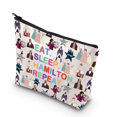 WCGXKO Hamilton Broadway Mudical Lover Gift Hamilton Character Zipper Pouch Makeup Bag (SLEEP HAMILTO)