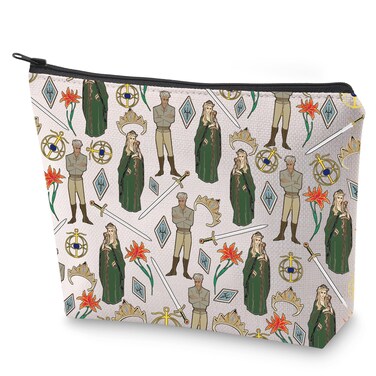 BLUPARK TOG Makeup Bag SJM Fans Gift Aelin and Rowan Cosmetic Bag Fantasy Novel Merchandise Bookish Gift (A&amp;R)
