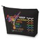G2TUP Taekwondo Cosmetic Makeup Bag Karate Black Belt Gifts Keep Kickiing Until The Belt Turns Black Taekwondo Zipper Pouch Bag Taekwondo Girl Merch (Keep Kickiing)