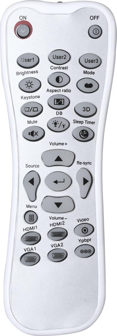 BR-3003B Projector Remote Control Compatible with Optoma HD26 HD27 HD28e HD29H Gt1080 HD141X HD143X HD142X