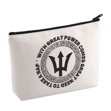 KUIYAI Percy TV Series Inspired Cosmetic Bag Camp Half-Blood Gift Greek Mythology Gift Book Lovers Gift Greek God of Sea Trident Gift (TakeANap Mup)