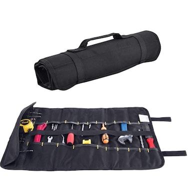 20 Pocket Tool Roll Up Storage Bag, Screwdriver Organizer for Tool Bag, Wrench Socket Organizer Bag, Store Screwdrivers, Wrench Sets, Hammers and Other Tools