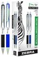 Zebra Z grip flight pens - Bulk Pack of 6 Black &amp; 6 Blue (Total of 12 Pens) - Z grip retractable ballpoint pens - Bold Point 1.2mm