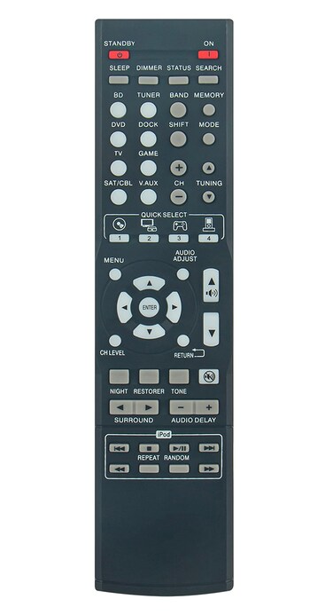 RC-1158 Replace Remote Control fit for Denon AV Receiver AVR-1312 DHT-1312BA
