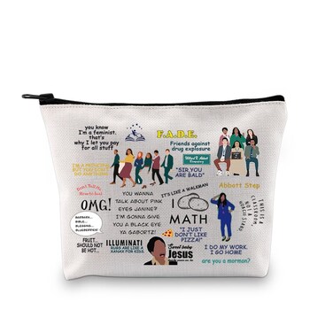 PXTIDY Teacher TV Show Inspired Gift Principal Janine Makeup Bag Funny TV Show Gift For Fans Teacher Cosmetic Bag
