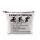 PXTIDY Triathlon Gifts Six Stages Of Triathlon Tri Harder Triathlete Cosmetic Bag Swim Cycle Run Gift for Triathlon Athletes