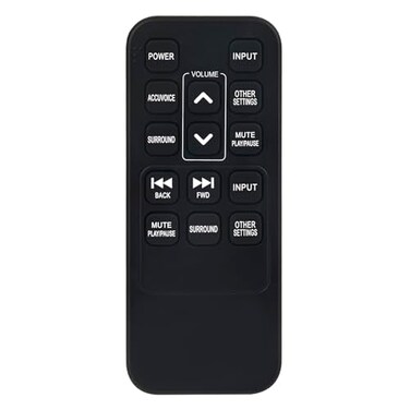 Replacement Remote Control Compatible with ZVOX Audio AccuVoice Soundbar AV120 AV203 AV201 AV157 AV257 AV200 AV357 AV150 AV355 SB380 SB400 SB500 SB700 AccuVoice TV Sound Bar Speaker