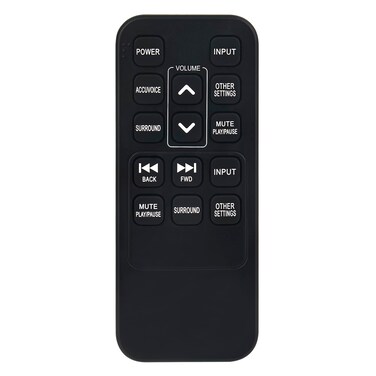 Replacement Remote Control fit for Zvox Audio AccuVoice Soundbar AV150 AV157 AV357 SB380 SB500 SB700 AV355 AV155 AV203 AV201 AV25