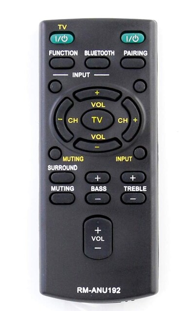 RM-ANU192 Replace Remote Control Work for Sony Soundbar SACT60BT SS-WCT60 SSWCT60 SA-CT60BT SACT60 SA-CT60 SACT60BT SA-CT60BT SSWCT60 SS-WCT60 HT-CT60BT HTCT60BT HTCT60 HT-CT60 HTCT60BT HT-CT60BT