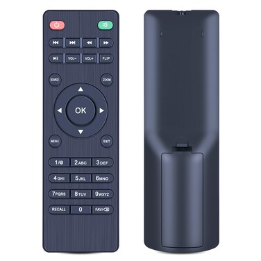RETROSUN Replacement Remote Control for RCA Portable Mini LED Projector RPJ136 RPJ119 RPJ104 RPJ140 RPJ107 RPJ107 (Color:Black)