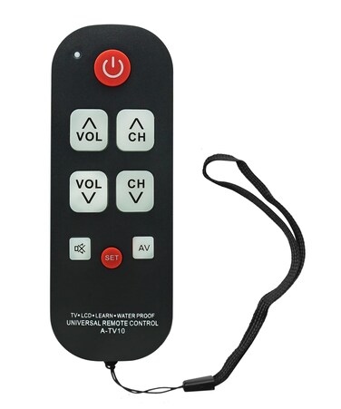 Universal Big Button TV Remote with Glow Keys for Seniors,Waterproof Remote Control with Learning Functions for Smart TV,Easy to Use &iuml;&frac14;&circ;Not for Cable Box&iuml;&frac14;&permil;