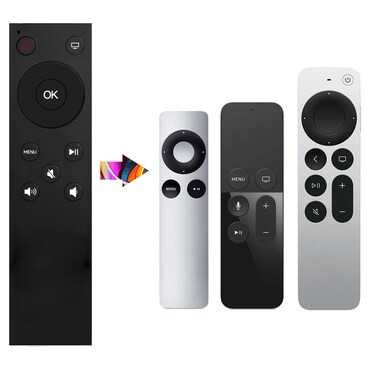 MYHGRC-Replacement Apple Remote for Apple TV/Apple TV 4K/HD/Gen 1 2 3 4th, Compatible with A1294 A1218/MA711 A1378/MC572 A1427/MD199 A1625/MGY52/MLNC2 A1842/MQD22/MP7P2(No Voice Button)