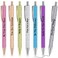 7 Pcs Inspirational Glitter Pens Motivational Quotes Pens Encouraging Black Ink Pens Metal Ballpoint Pens Appreciation Gifts for Kids Students Women Men Office Supplies (Inspirational)