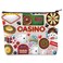 WZMPA Lucky Casino Cosmetic Bag Gambling Lover Gift Dice Poker Chips Casino Makeup Zipper Pouch Bag Gambler Casino Merchandise (Casino)