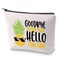 ZJXHPO Teacher End Of The Year Gift Goodbye Lesson Plan Hello Sun Makeup Bag With Zipper Summer Break Survival Kit Summer Vacation Gift (Hello Sun)