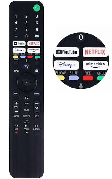 Universal Remote Control for All Sony TV Remote, Compatible with All Sony Bravia TV Remote for Sony Smart TV XR/XBR/KD/K Series 4K LED OLED Google/Android TVs with Voice Control