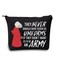 LEVLO Handmaid TV Show Cosmetic Make Up Bag Offred Fans Gift Handmaid Offred Merchandise (They Never Should Black)