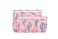 EzPacking Clear Zipper Pouches (Set of 2) / Transparent Reusable PVC Organizers for Women&acirc;&euro;&trade;s Purse or Tote Bag/Cute Slim Flat Japanese Style Watermelon Cactus Pouch for Travel (Cactus)