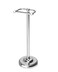 WZRUA Toilet Paper Holder Stand, Toilet Paper Holder Free Standing,Post Pivoting Design &amp; Stable Weighted Base SUS304 Stainless Steel for Bathroom (Chrome)