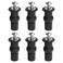 uxcell 6 Set M5 Toilet Seat Hinges Screws, Hinge Bolt Screws Toilet Seat Fixings for Top Mounting Toilet Seat Hinges Toilet Seat Replacement Parts Kit