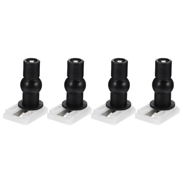 4Pcs Toilet Seat Hinge Kit Replacement Hinges for Toilet Seat Covers Universal Fit with Screws and Bolts for Easy Installation