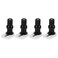 4Pcs Toilet Seat Hinge Kit Replacement Hinges for Toilet Seat Covers Universal Fit with Screws and Bolts for Easy Installation