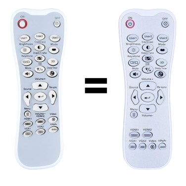 ZWP BR-3003B Replacement Remote Control for Optoma Projector GT1080, GT1080Darbee, UHD40 UHD50 UHD550X UHD60 UHZ65 HD141X HD142X HD143X HD144X HD26BR HD27 HD27HDR HD28DSE HD29Darbee HD39Darbee