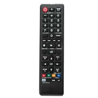 AH59-02533A Replace Remote Control Sub AH59-02533B Compatible with Samsung 3D Blu-Ray Smart Home Theater System TM1241 HT-FM45 HT-H4500 HT-H5500W HT-J4100 HT-J4500 HT-J5500W HT-JM41 HT-HM55 HT-FM45-ZA