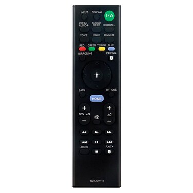 RMT-AH111E Replace Remote Control Compatible with Sony Home Theater Sound bar HT-ST9 SA-ST9 SA-WST9 HT-RT5 SA-RT5 SA-SLRT5 SA-SRRT5 SA-WRT5