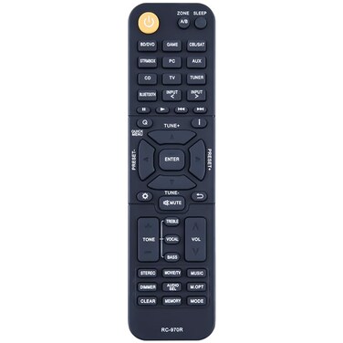 ZWP RC-970R Replacement Remote Control Compatible for Onkyo HT-S3910 TX-SR494 HT-R398 TX-SR393 TXSR393 HTS3910 TXSR494 HTR398 AV Receiver