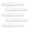 5 Pack Spring Loaded Toilet Tissue Holder Spindle Replacement Rod Plastic Donner Paper Holder Roller Mason Toilet Paper Roller (White)