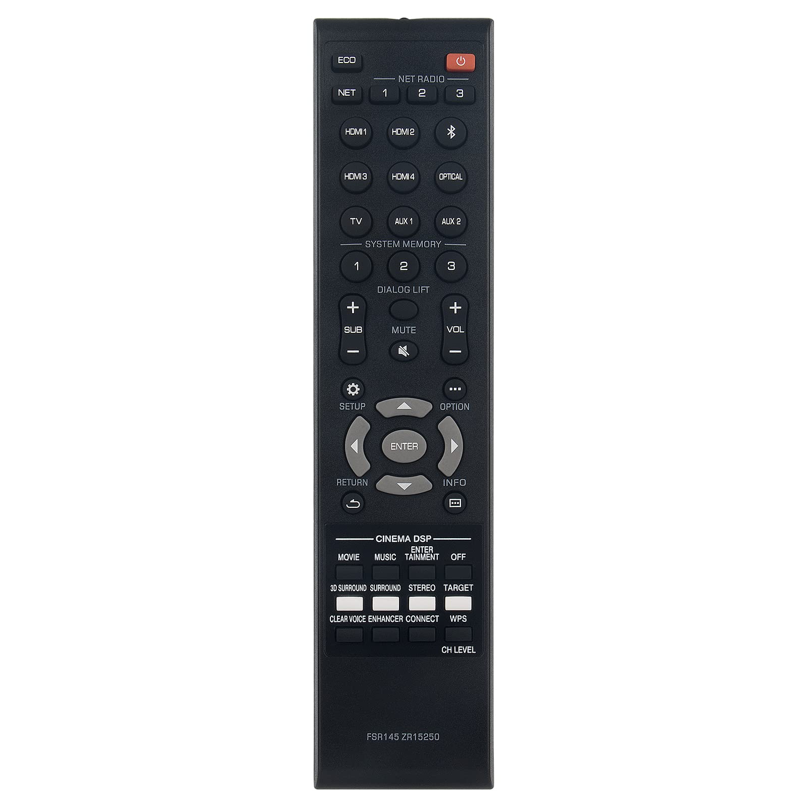 Beyution Beyution FSR145 ZR15250 Remote Control