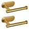 Self Adhesive Toilet Paper Holder, Stainless Steel Wall Mounted Toilet Paper Holder, Adhesive Mounting, No Drilling Toilet Paper Holder Suitable for Bathroom, Kitchen, Toilet, RV(Brushed Gold 2Pack)