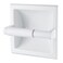 Recessed Toilet Paper Holder White - Bathroom Toilet Tissue Holder Wall Mount Recessed Toilet Paper Roll Holder Stainless Steel