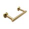 POKIM Brushed Brass Toilet Paper Holder, Bathroom Pivoting Tissue Holder Wall Mount with Template, SUS304 Double Post TP Mega Roll Holder Matte Gold Modern Finish